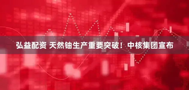 弘益配资 天然铀生产重要突破！中核集团宣布
